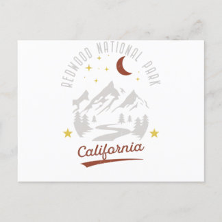 Vintager Redwood-Nationalpark California Postkarte