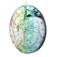 Vintager Regenbogen-alter Karten-Entwurf für