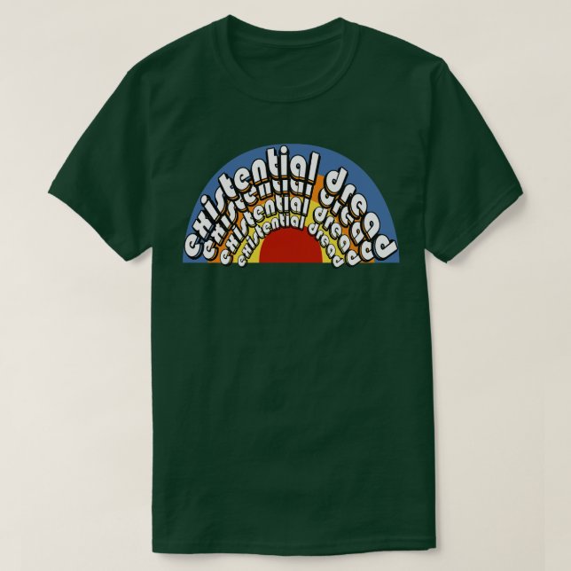 Vintager Regenbogen mit Dread Retro T-Shirt (Design vorne)