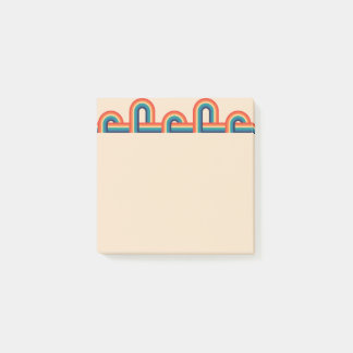 Vintager Regenbogen Postit-Hinweise Post-it Klebezettel