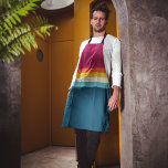 Vintager Regenbogen Schürze<br><div class="desc">Hintergrund mit Vintagen Kontraststreifen. Sommerretro Stil Surf Streifen Muster, die Ihre Schürze sieht wunderbar aussehen. Probieren Sie es aus und verlass Ihr Feedback.</div>