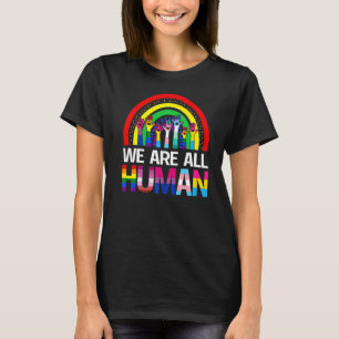 Vintager Regenbogen Wir sind menschlicher Stolz, s T-Shirt