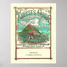 Vintager Reiseführer für Penzance Poster