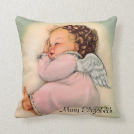 Vintager religiöser Baby-Mädchen-Wächter-Engel Kissen
