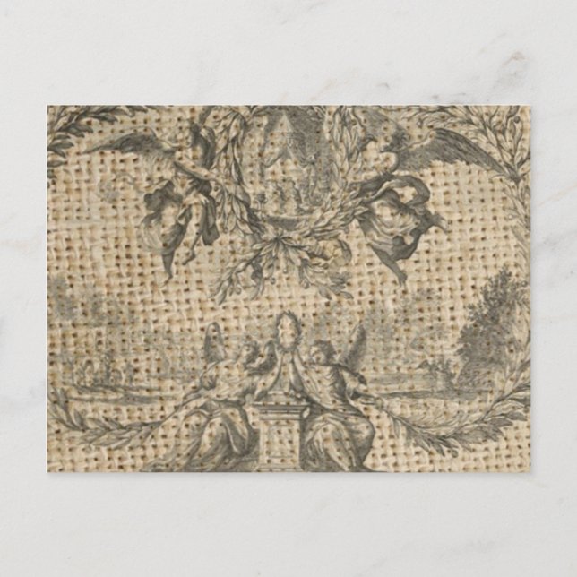 Vintager, religiöser Himmel, viktorianischer Engel Postkarte (Vorderseite)