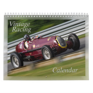 Vintager Rennkalender Kalender