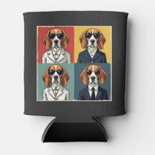 Vintager Rerto Beagle Dog 70er Style Sonnenbrille Dosenkühler