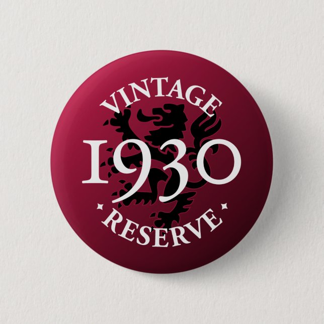 Vintager Reserve Pinback Knopf 1930 Button (Vorderseite)