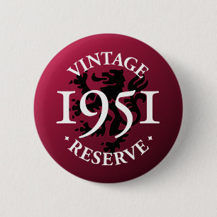 Vintager Reserve Pinback Knopf 1951 Button