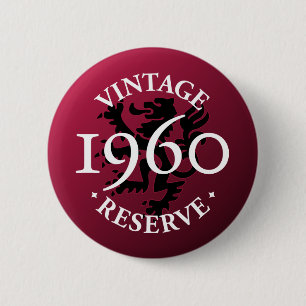 Vintager Reserve Pinback Knopf 1960 Button