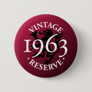 Vintager Reserve Pinback Knopf 1963 Button