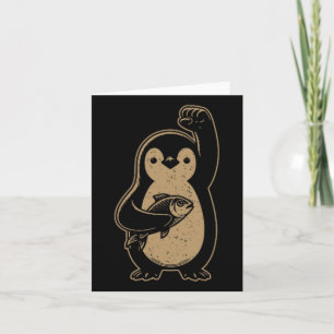 Vintager Resist-Pinguin-Aktivismus gegen Trump-Zöl Karte