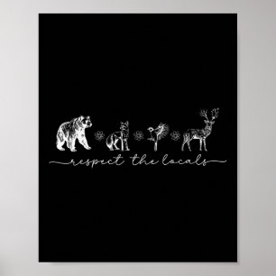Vintager Respekt vor der lokalen Tierart Poster