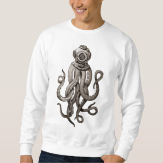 Vintager Retro-Anzug Octopus Grafikdesign Sweatshirt
