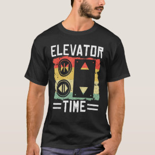 Vintager Retro-Aufzug Zeit Techniker T-Shirt