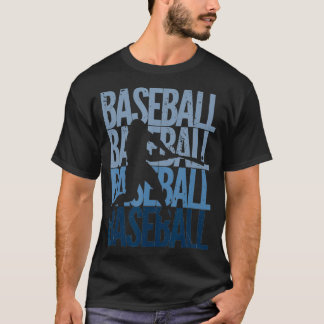 Vintager Retro Baseball-Baseball-Player T-Shirt