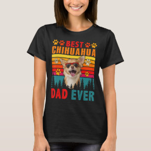 Vintager Retro Best Chihuahua Vater je Niedlicher  T-Shirt