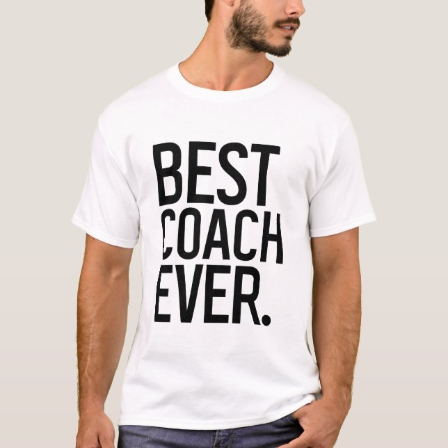Vintager Retro Best Coach Jeden T - Shirt Sport (Vorderseite)