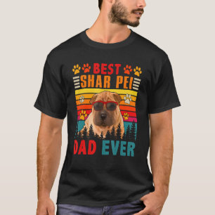 Vintager Retro Best Shar Pei Vater je Niedlicher H T-Shirt