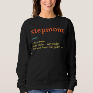 Vintager Retro Beste Stepmutter je Definition Funn Sweatshirt