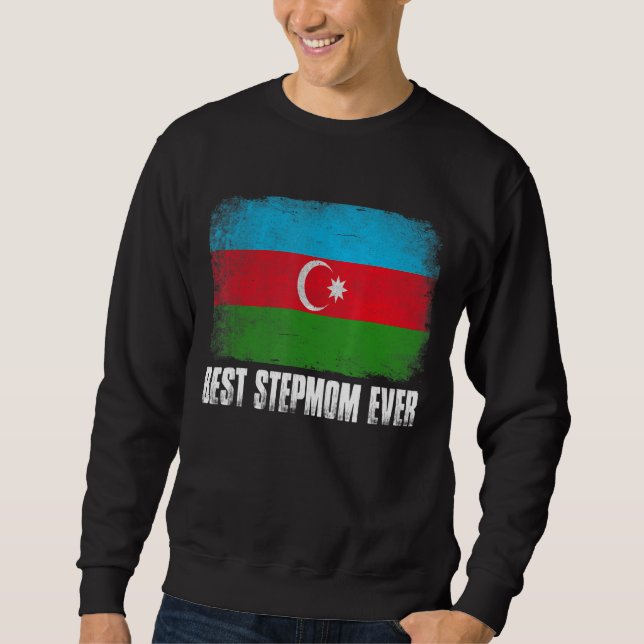 Vintager Retro Beste Stepmutter je Frauen Aserbaid Sweatshirt (Vorderseite)