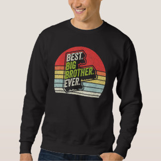Vintager Retro Bester Big Brother Bro je älter Sib Sweatshirt