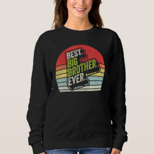Vintager Retro Bester Big Brother Bro je älter Sib Sweatshirt