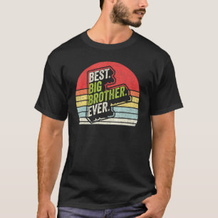 Vintager Retro Bester Big Brother Bro je älter Sib T-Shirt