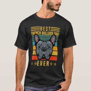 Vintager Retro-Bester Bulldogge-Vater je mit GL T-Shirt