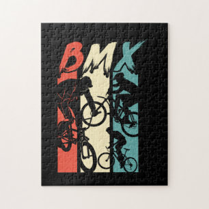 Vintager Retro BMX Bike Rider Freestyle Stunt Bike Puzzle