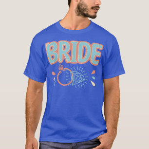 Vintager Retro-Bride-Junggeselinnen-Abschied passe T-Shirt