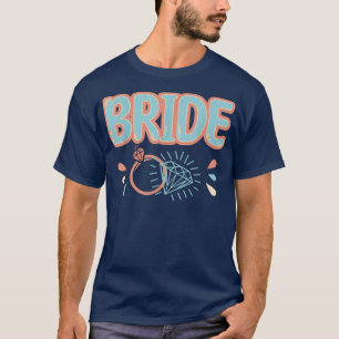 Vintager Retro-Bridge-Junggeselinnen-Abschied, T- T-Shirt