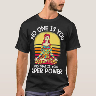 Vintager Retro Buddhismus Zen Yoga Meditation Spir T-Shirt