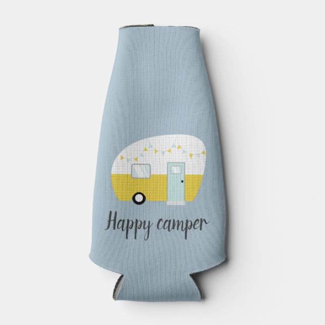 Vintager Retro Camper Bier Drink Flasche Cooler Flaschenkühler (Vorderseite)