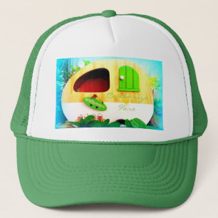 Vintager Retro-Camper Truckerkappe