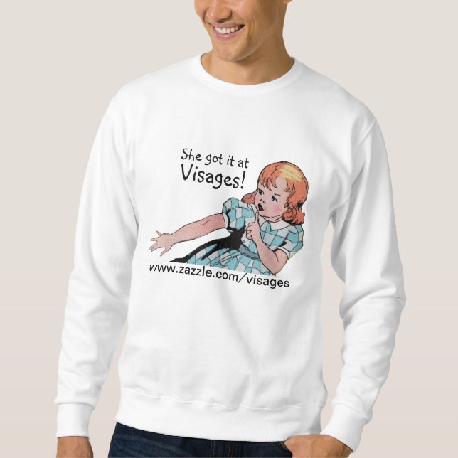Vintager Retro Cartoon Sweatshirt (Vorderseite)