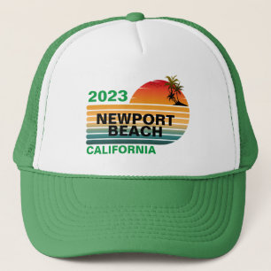 VINTAGER RETRO CUSTOM NEWPORT STRAND KALIFORNIEN TRUCKERKAPPE