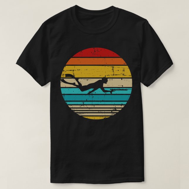 Vintager Retro der Spearfish T-Shirt (Design vorne)