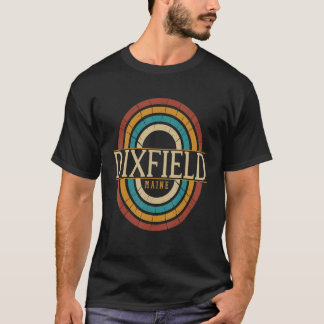Vintager Retro Dixfield Maine ME Women Men Souveni T-Shirt