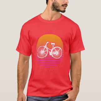 Vintager Retro-Fahrradfahrer T-Shirt