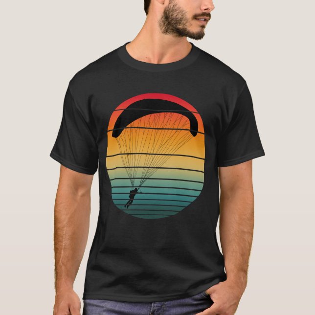 Vintager Retro-Fallschirm T-Shirt (Vorderseite)