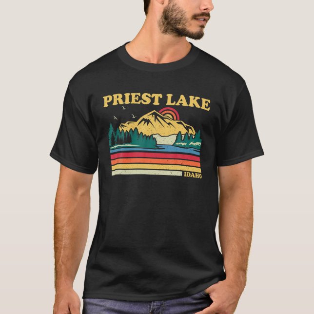 Vintager Retro Familienurlaub Idaho Priest T-Shirt (Vorderseite)