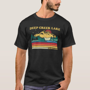 Vintager Retro Familienurlaub Maryland Deep Creek T-Shirt