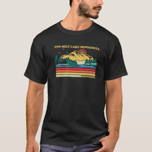Vintager Retro Familienurlaub Minnesota 1 km² T-Shirt