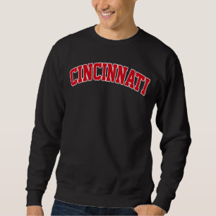 Vintager Retro-Farbtext Cincinnati City Ohio Cin Sweatshirt