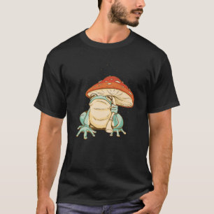 Vintager Retro-Frosch mit Pilzschüttler Boho Anges T-Shirt
