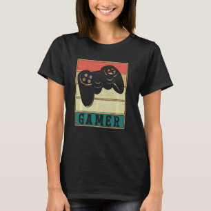 Vintager Retro-Gamer-Videospieler T-Shirt