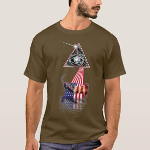 Vintager Retro-Gefangener der US-Fahne Grasshopper T-Shirt