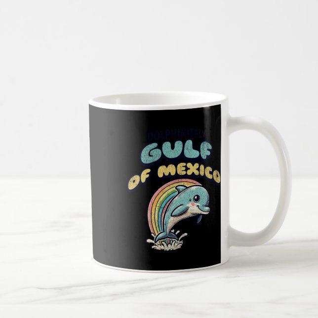 Vintager Retro-Golf von Mexiko Funny Dolphin Kaffeetasse (Rechts)