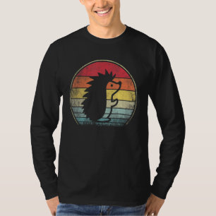 Vintager Retro-Igel Tierischer Igel Zookeeper T-Shirt